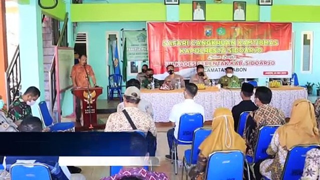 Wujudkan Kondusifitas Pilkades, Kapolresta Sidoarjo Cangkrukan Kamtibmas Di Jabon