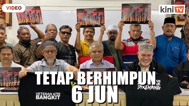 Pesara tentera bertegas akan tetap turun ke jalan 6 Jun