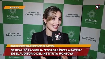 Se realizó la vigilia "Posadas Vive la Patria"en el auditorio del Instituto Montoya