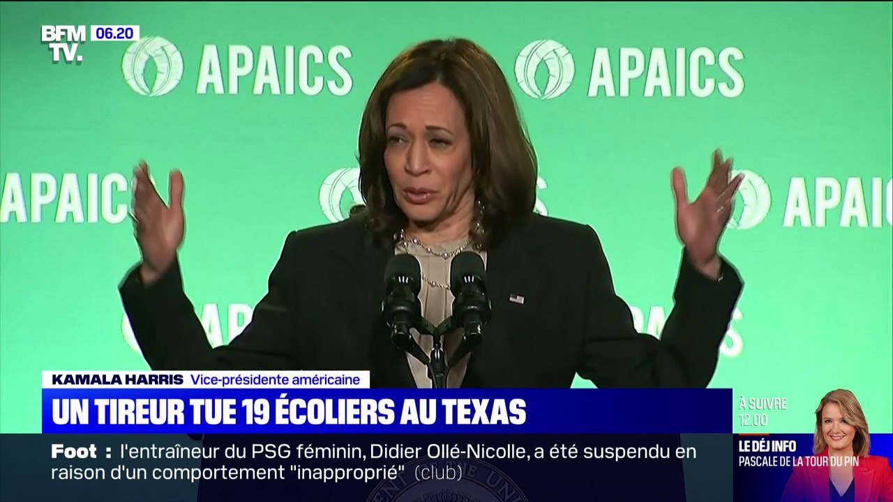"Ça suffit! Trop c'est trop!", réagit Kamala Harris, après la fusillade au Texas qui a coûté la vie à 19 enfants