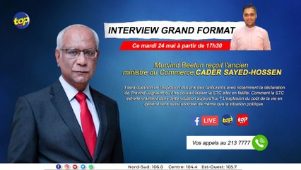 Zoom Extra : Murvind Beetun reçoit l'ancien ministre du Commerce, Cader Sayed-Hossen.