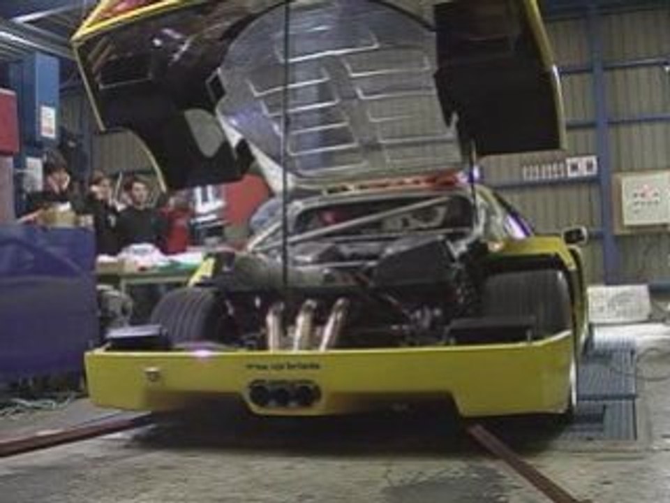 Ferrari F40 Twin-Turbo test dyno