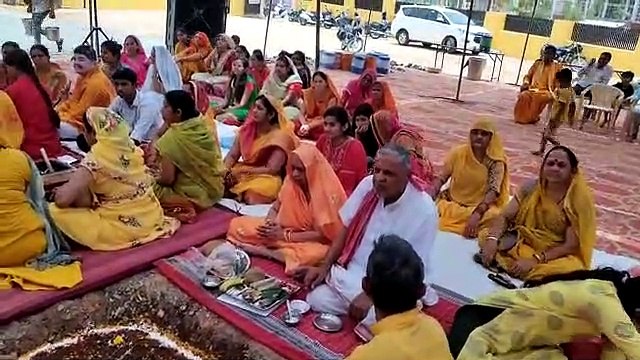 भूमि पूजन के साथ मंदिर प्रतिष्ठा महोत्सव का आगाज