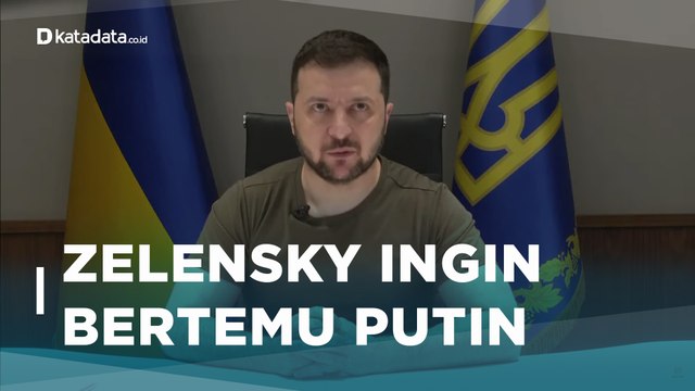 Zelensky Ingin Bertemu Putin untuk Akhiri Perang | Katadata Indonesia