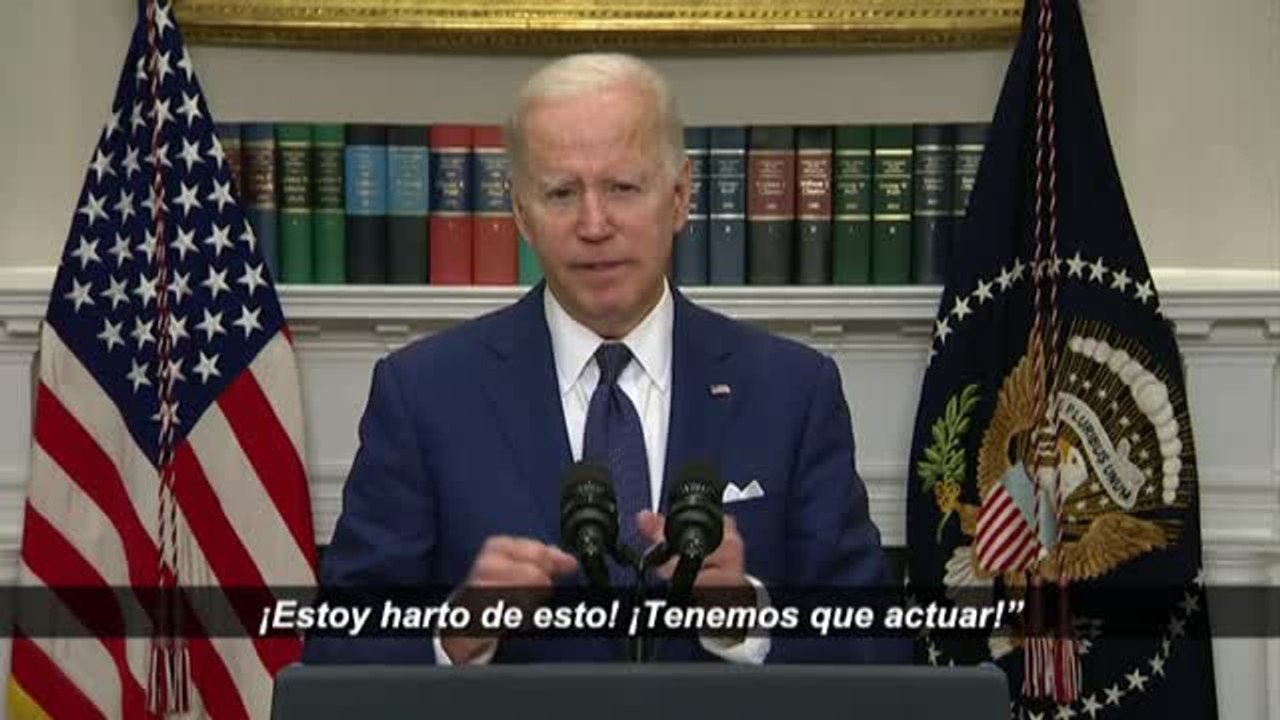 Biden señala al lobby de las armas tras el tiroteo masivo en una escuela de Texas