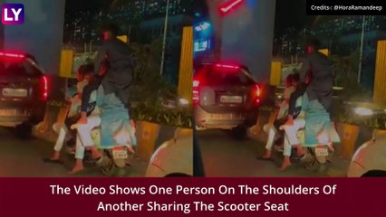 Mumbai: Six Ride On One Bike, Video Goes Viral