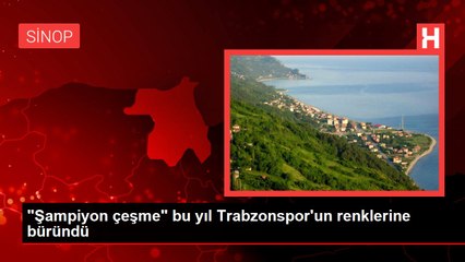 "Şampiyon çeşme" bu yıl Trabzonspor'un renklerine büründü