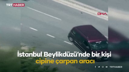 Video herunterladen: Cipine çarpan aracı hurdaya çevirdi