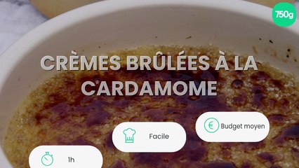 Crèmes brûlées à la cardamome