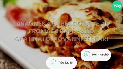 Lasagnes à la bolognaise au fromage râpé Bello Gratinato Giovanni Ferrari