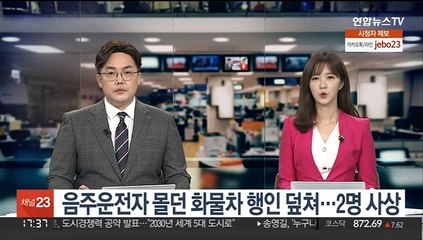 음주운전자 몰던 화물차 행인 덮쳐…2명 사상