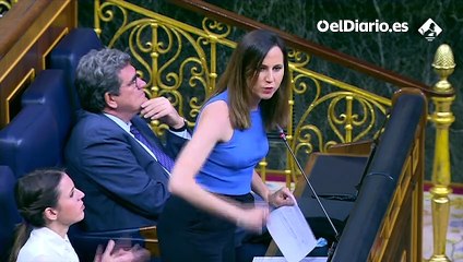 Belarra: "Para que la gente viva mejor los defraudadores tienen que pagar, también los de las regatas en Galicia"