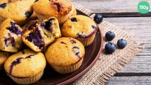 Muffins aux myrtilles et sucre de canne