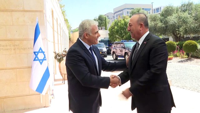 Dışişleri Bakanı Çavuşoğlu, İsrail Dışişleri Bakanı Lapid ile görüştü