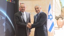 Çavuşoğlu, İsrail Dışişleri Bakanı Lapid ile görüştü