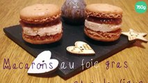 Macarons au foie gras et à la figue