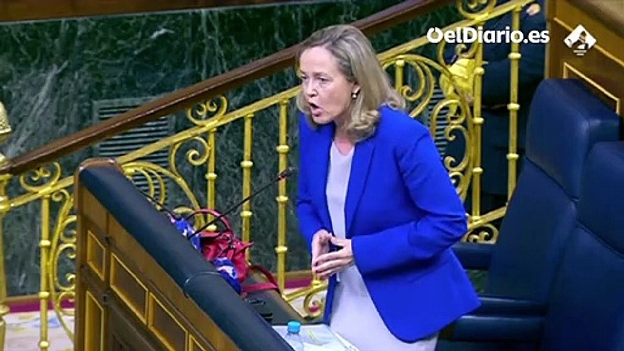 Nadia Calviño, a Vox: "Qué se puede esperar de una formación que el día que lloramos una matanza en EEUU propone repartir armas a los ciudadanos"