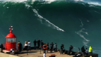 Weltrekord für deutschen Surfer: Ritt auf der 26,21 Meter Monsterwelle