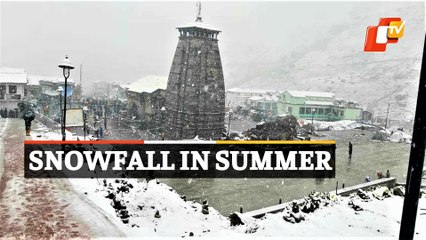 WATCH: Snowfall In Kedarnath Dham