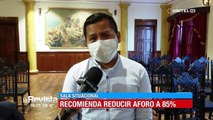 Alcaldía de Cochabamba recomienda reducir al 85% el aforo en lugares públicos