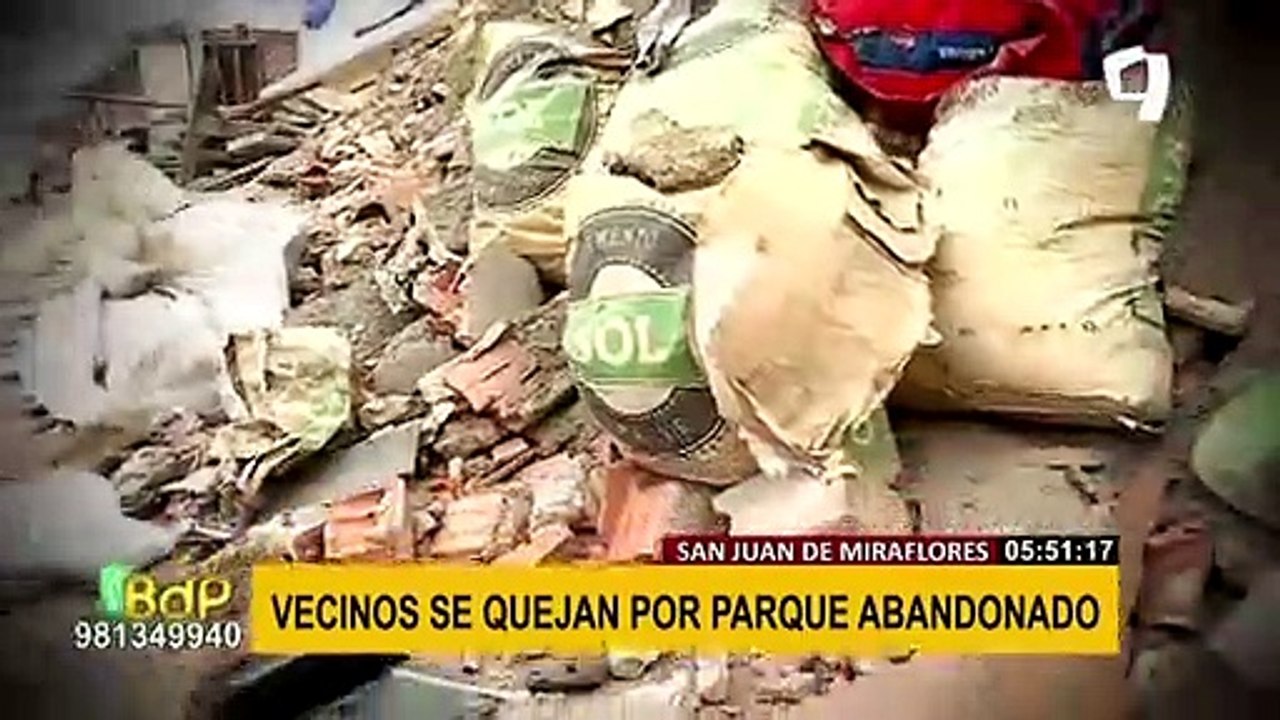 SJM: vecinos denuncian obras abandonadas por la Municipalidad