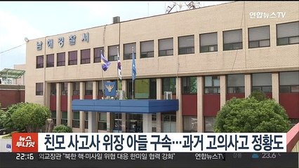 친모 사고사 위장 아들 구속…과거 고의사고 정황도