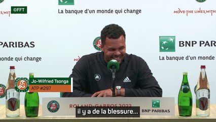Roland-Garros - Tsonga : “J'avais envie de finir comme ça sur le court”