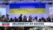 Ukrainian President Volodymyr Zelenskyy addresses Davos summit for a second time