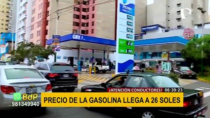 Combustible al alza: galón de gasolina de 95 supera los S/24 en algunos distritos de Lima