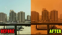'Gritty, orange clouds loom over Kuwait amid sandstorm *Timelapse*'