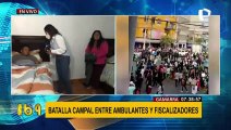 Brutal agresión: ambulante queda malherido durante violento operativo de fiscalizadores