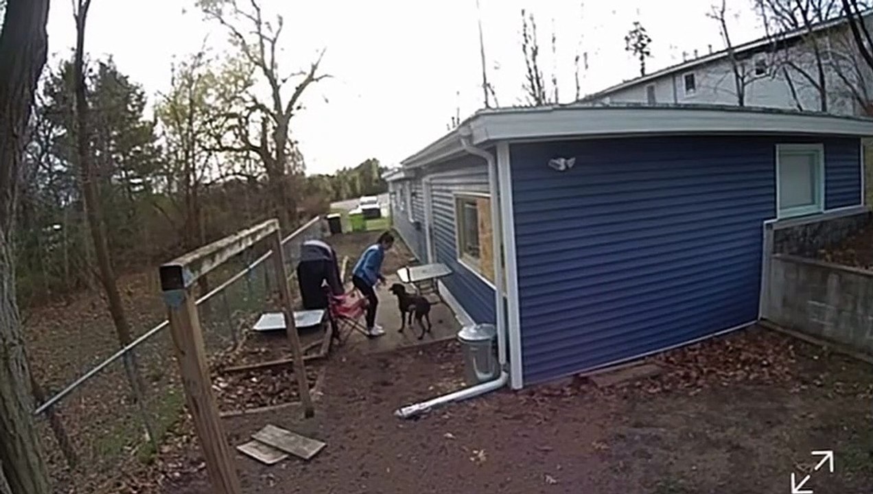 Security Camera Captures Woman Falling Backwards in Chair