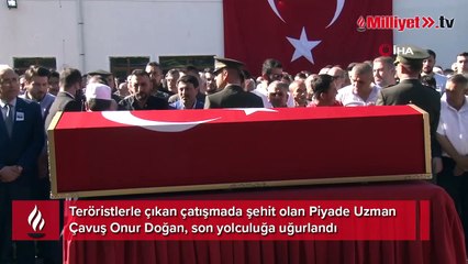 Pençe Kilit Operasyonu şehidi Onur Doğan gözyaşları için son yolculuğa uğurlandı