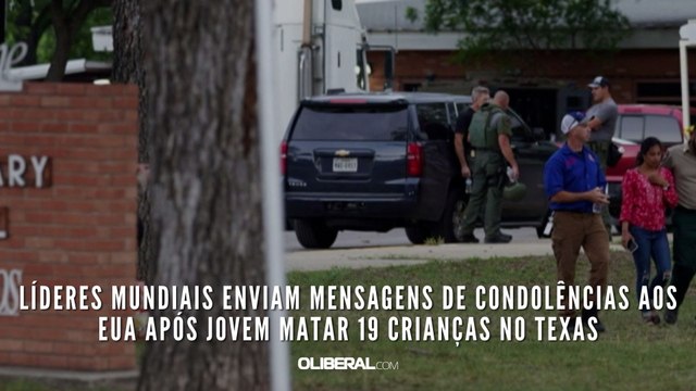 Líderes mundiais enviam mensagens de condolências aos EUA após jovem matar 19 crianças no Texas