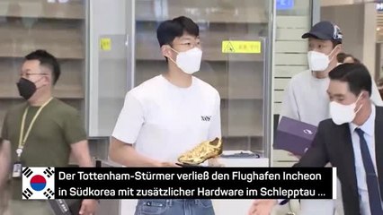 Heldenhafter Empfang: Son landet in Südkorea mit Premier-League-Golden-Boot