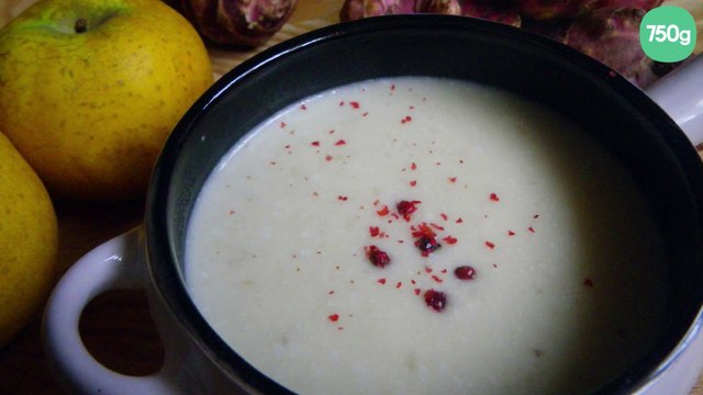Velouté de topinambours aux pommes