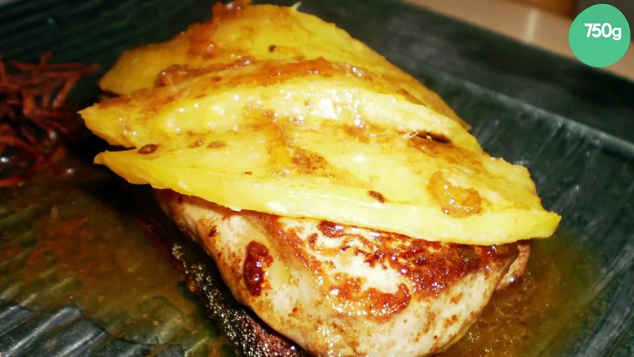Foie gras poêlé à la mangue