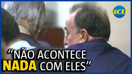 Chacina de Unaí: Manifestantes fazem cruz com feijão em frente ao Tribunal