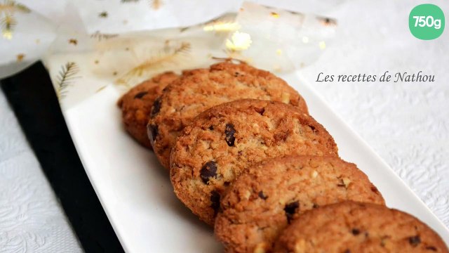 Cookies croquants au chocolat noir et noisettes