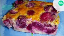 Clafoutis cerises, noisette, vanille