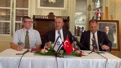 Çavuşoğlu, Tel Aviv'de iş insanlarıyla bir araya geldi