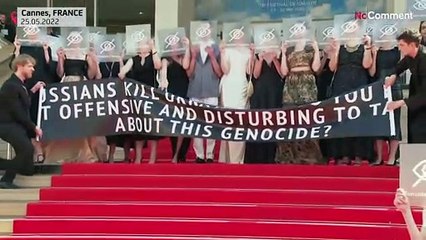 Ukrainian filmmakers of 'Butterfly Vision' protest censorship of images of Ukraine war at Cannes