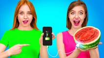 CRAZY FOOD HACKS We Tested VIRAL Life Hacks Meat Grinder VS Phone by 123 GO FOOD