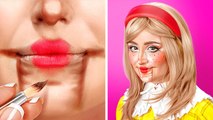 AWESOME MAKEUP TRANSFORMATION I Turned Into the Doll Tutorial for Beauty Makeover by 123 GO