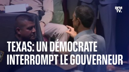 Le démocrate Beto O'Rourke interrompt la conférence de presse du gouverneur du Texas