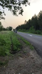 Le petit peloton du Brm 400 du 21 mai au lever du jour