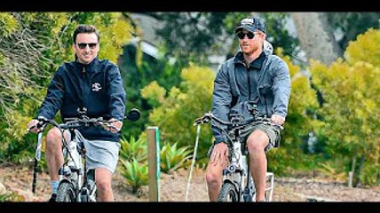 Prince Harry Plays Tour Guide to Longtime Friend from the U.K. on a Bike Ride in California