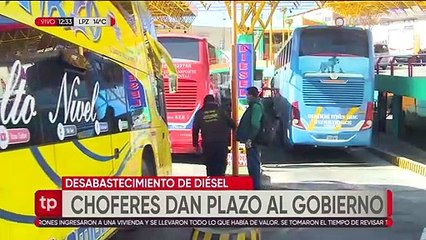 Choferes dan plazo de 48 horas al Gobierno para regularizar el abastecimiento de diésel