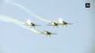 طائرات تحلق في سماء العاصمة عمان بعيد الاستقلال الـ76