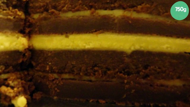Gâteau aux trois chocolats et crème pâtissière